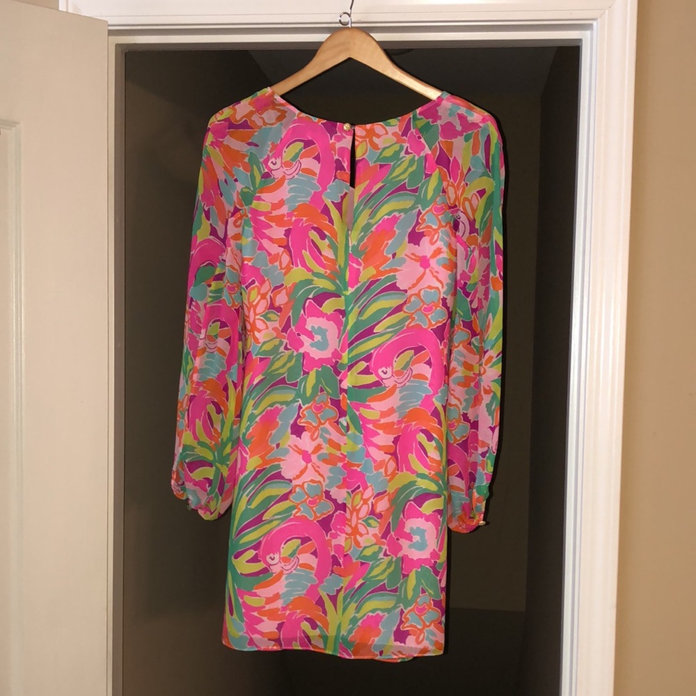 Lilly Pulitzer Carleigh Silk Tunic Dress in Multi Lulu, Size 2. - Picture 5 of 16